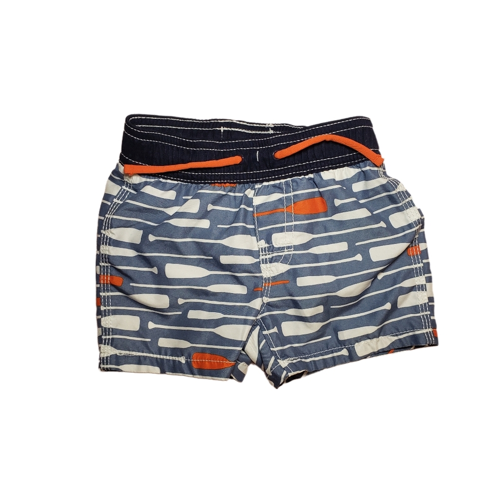 Baby Gap 6-12m Boy Paddle Patterned Swim Trunks